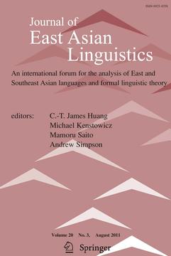 Journal of East Asian Linguistics cover